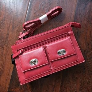 Small Red Leather Purse
